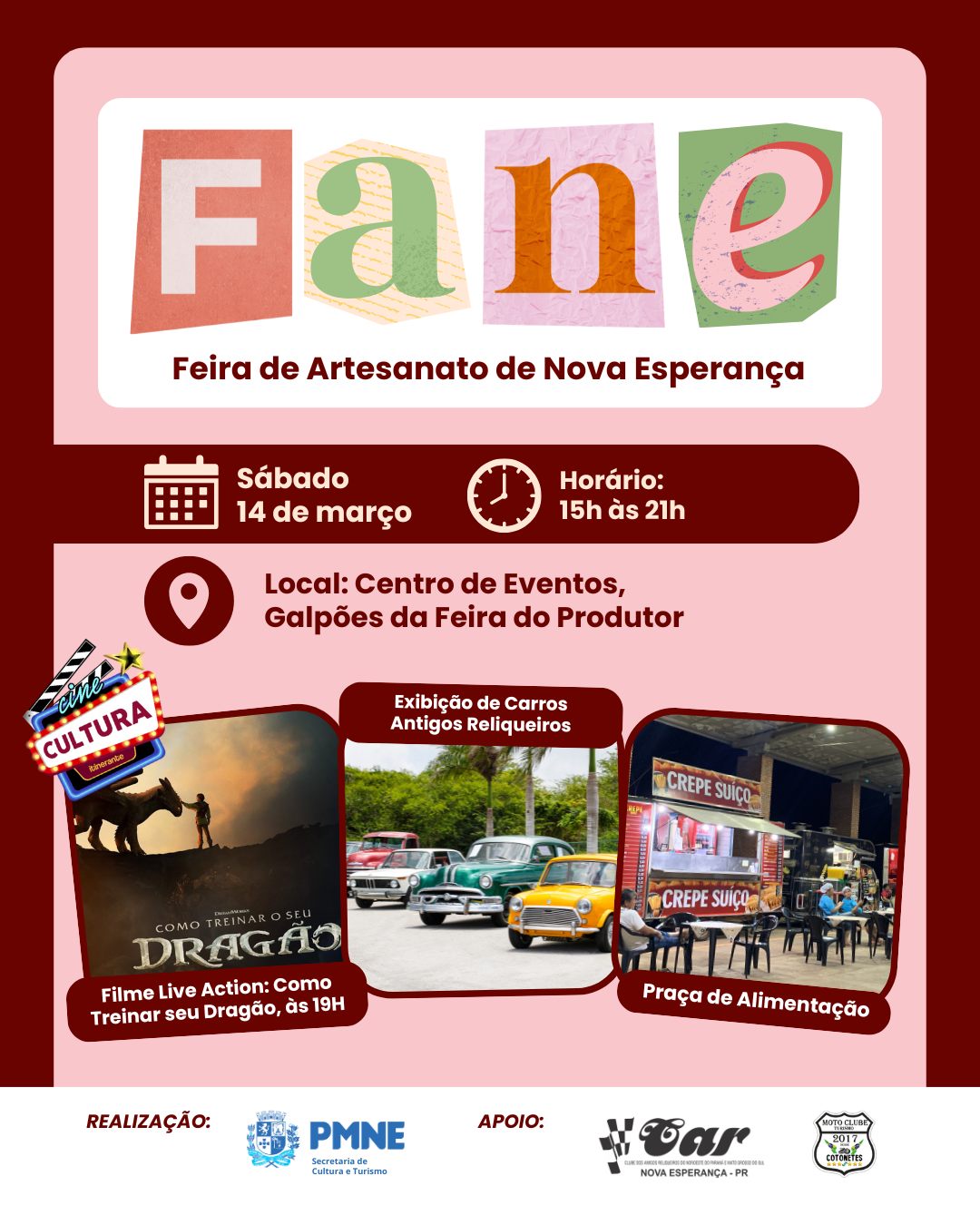 FANE acontece dia 14 de março em Nova Esperança com atrações variadas