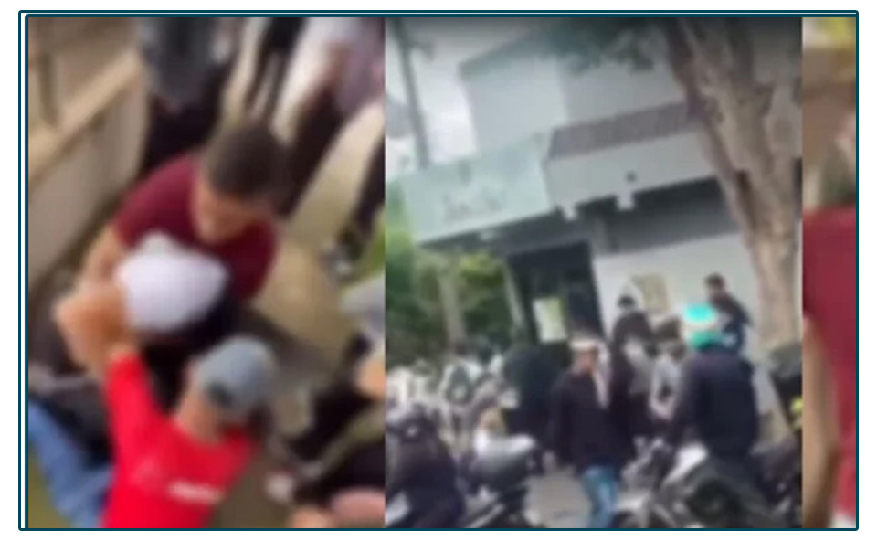 Briga entre estudantes termina com homem preso armado em frente a colégio de Maringá.