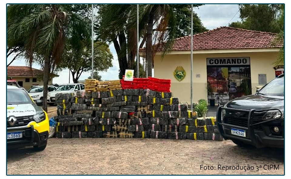 MEGAAPREENSÃO! POLÍCIA ENCONTRA MAIS DE 1,4 TONELADA DE MACONHA ÀS MARGENS DO RIO PARANÁ.