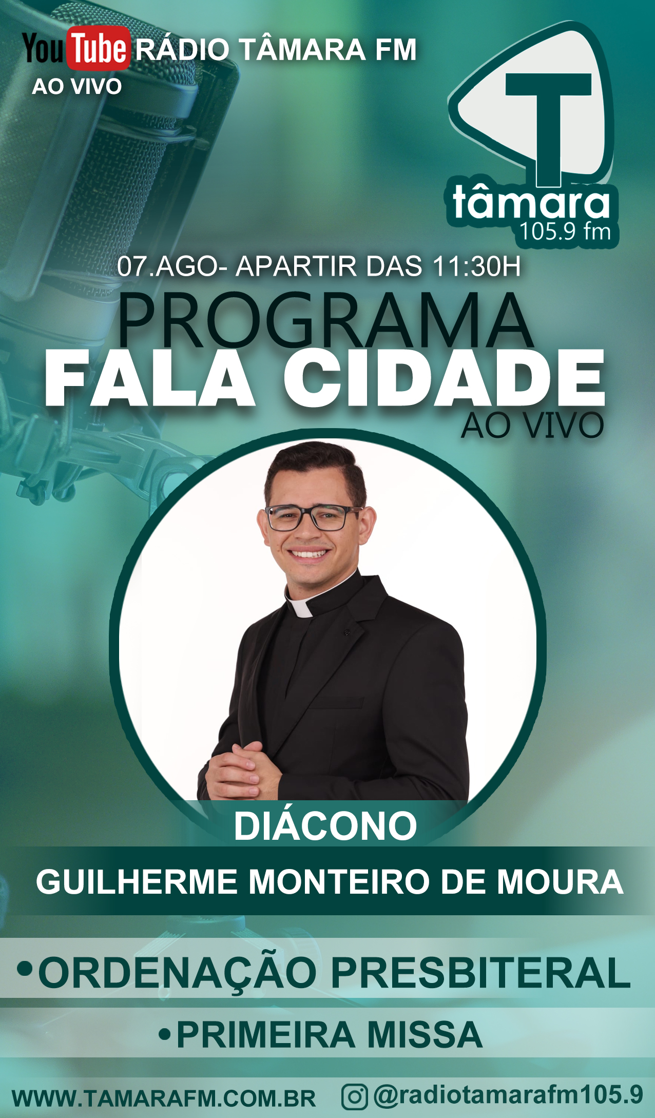 ORDENAÇÃO PRESBITERAL: DIÁCONO GUILHERME MONTEIRO DE MOURA
